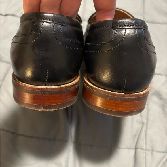 FLORSHEIM Men’s Black Leather Slip-On Loafers Size 7.5 - Picture 3 of 7